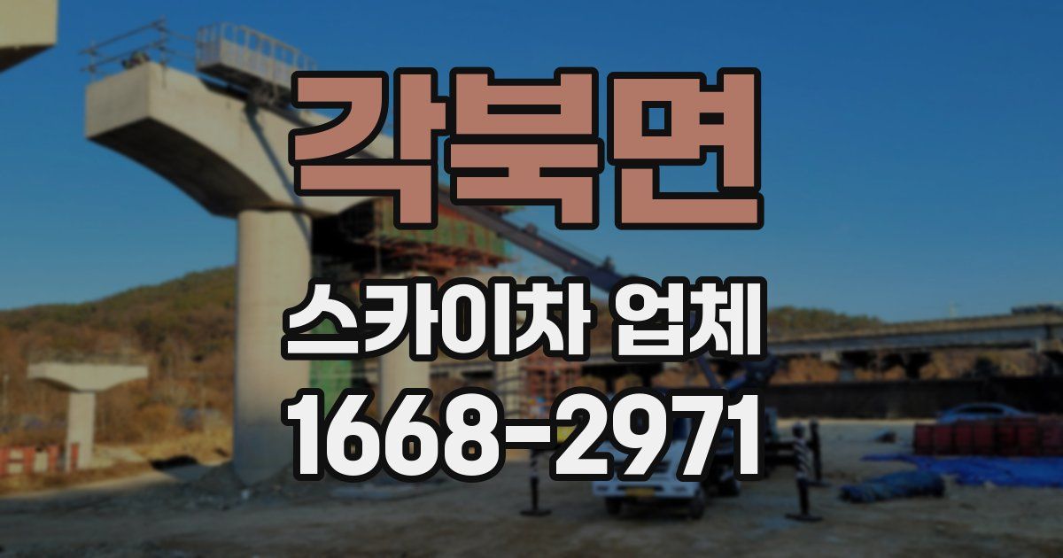 각북면 스카이차 업체