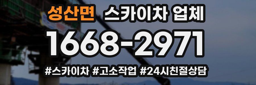 성산면 스카이차 업체
