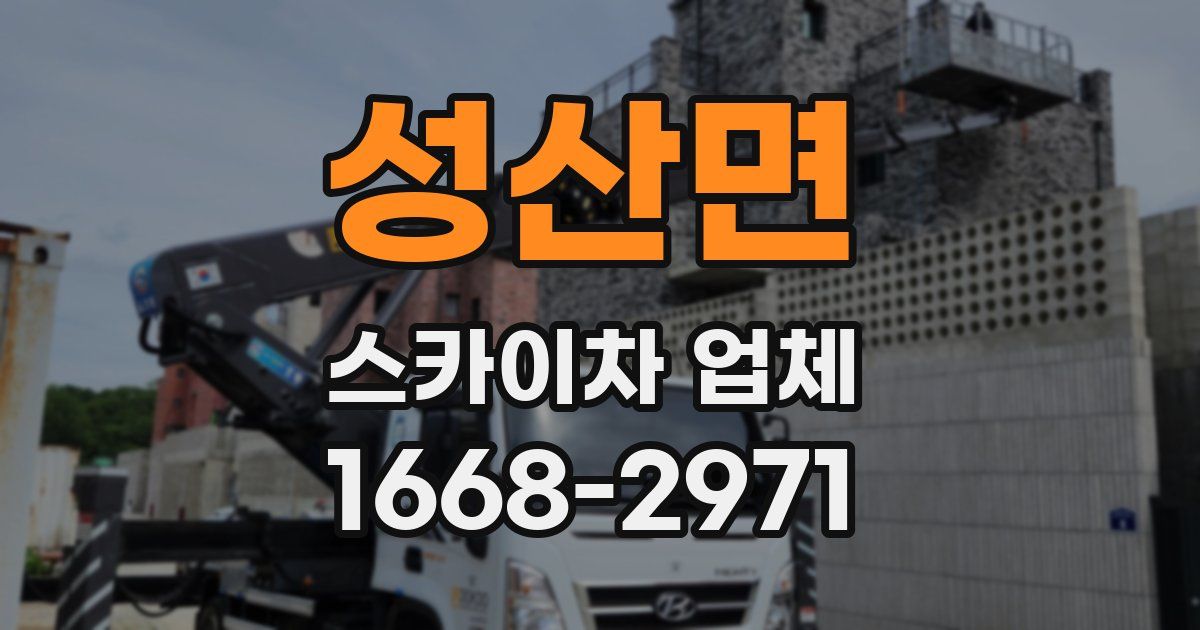 성산면 스카이차 업체