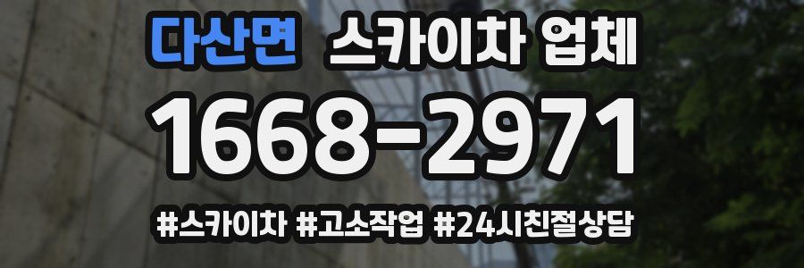 다산면 스카이차 업체