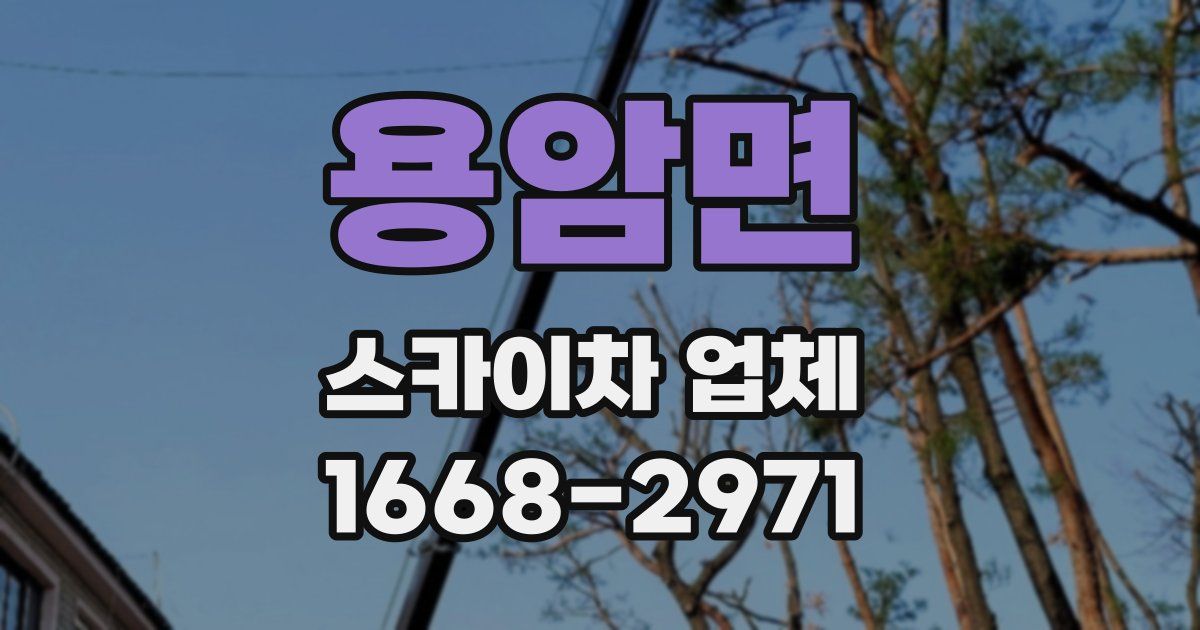 용암면 스카이차 업체