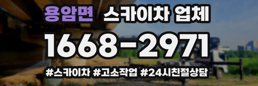 용암면 스카이차 업체