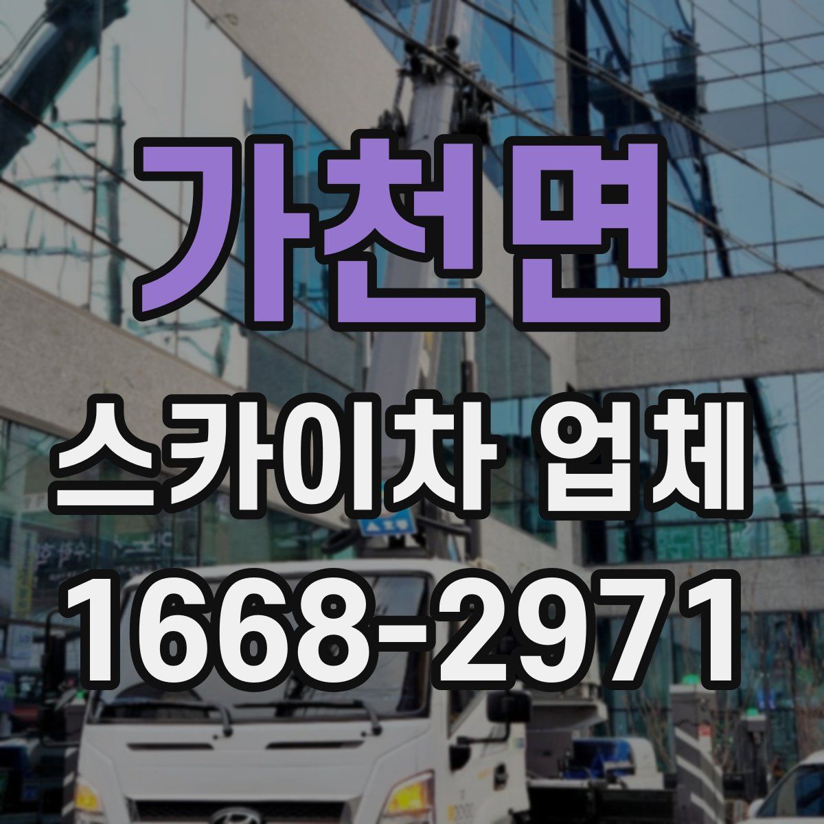 가천면 스카이차 업체