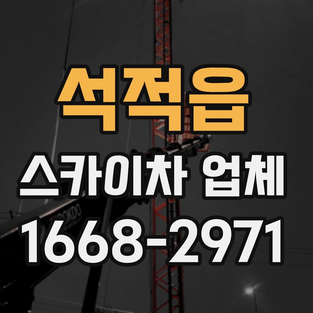 석적읍 스카이차 업체
