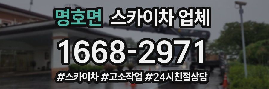 명호면 스카이차 업체