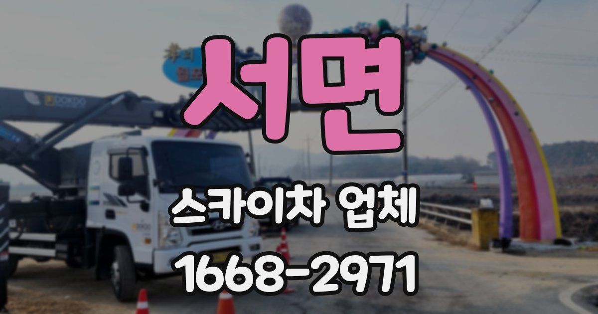 서면 스카이차 업체