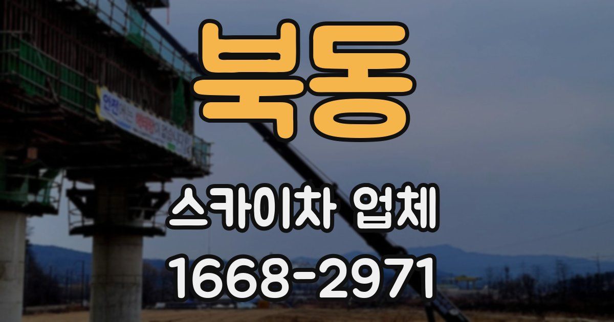 북동 스카이차 업체