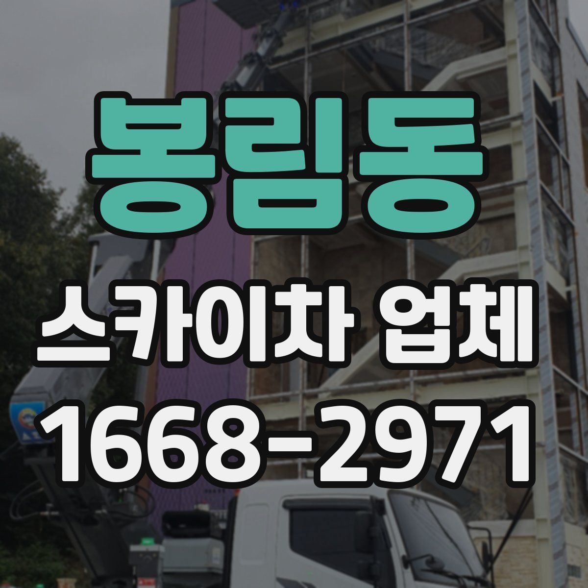 봉림동 스카이차 업체