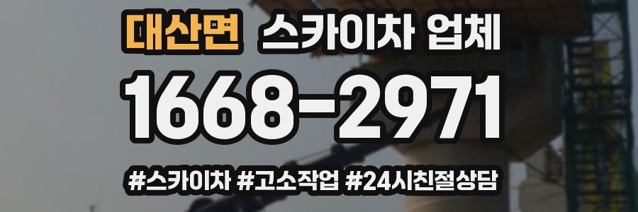 대산면 스카이차 업체