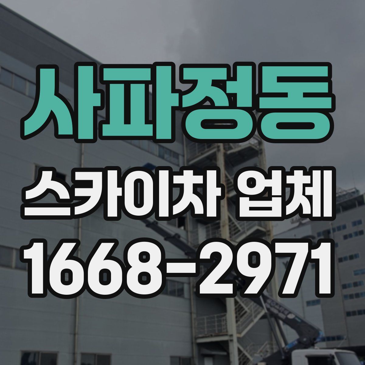 사파정동 스카이차 업체