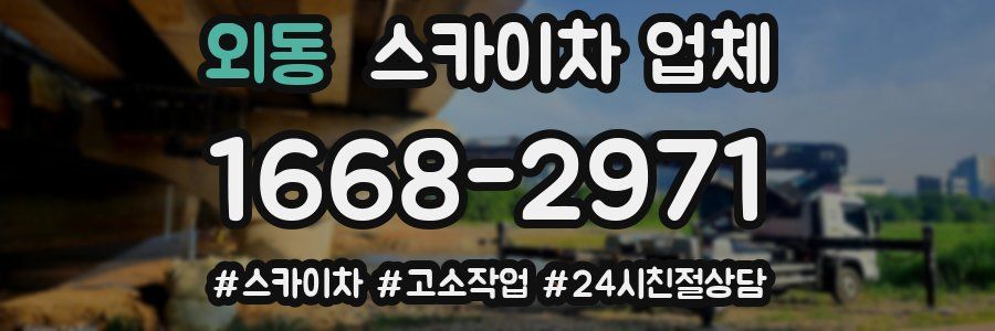 외동 스카이차 업체