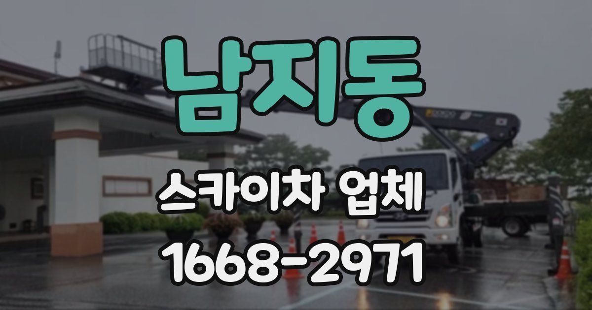 남지동 스카이차 업체