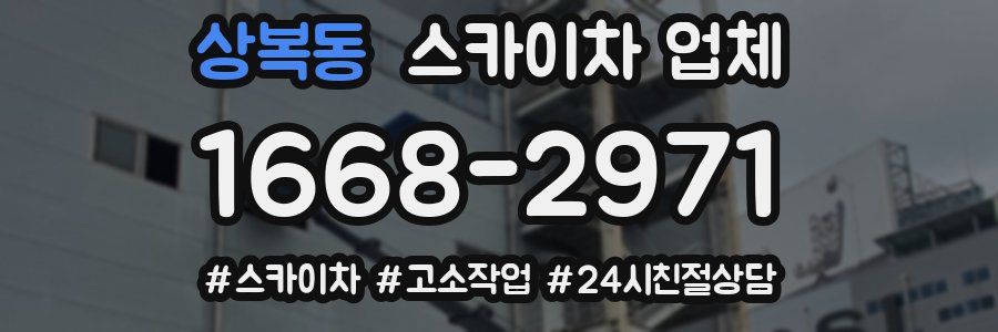 상복동 스카이차 업체