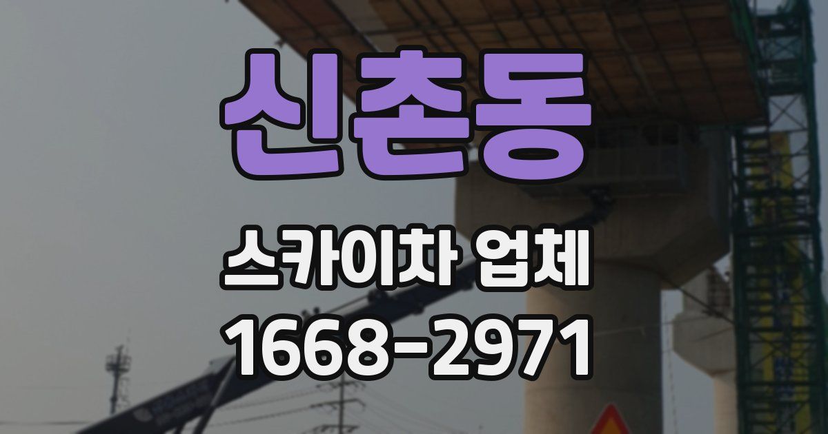 신촌동 스카이차 업체