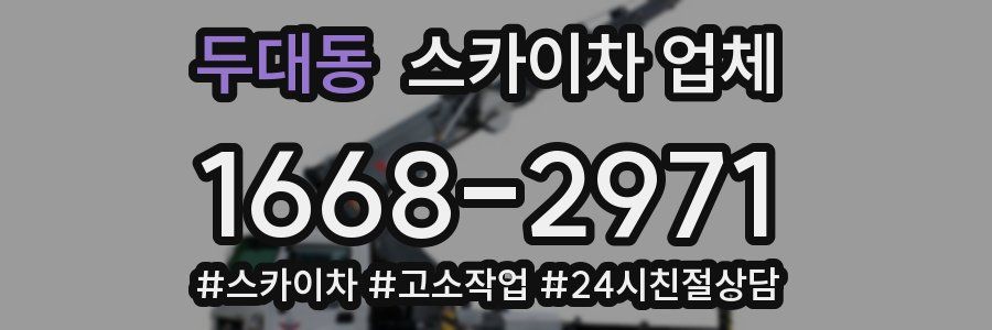 두대동 스카이차 업체