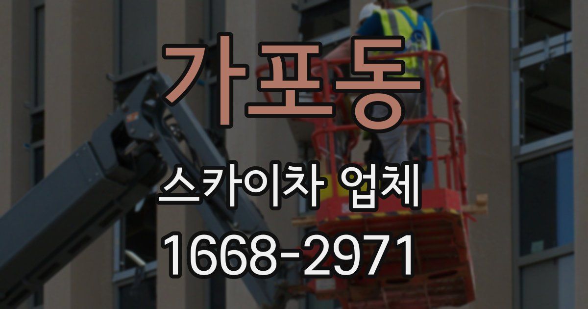 가포동 스카이차 업체