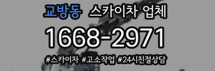 교방동 스카이차 업체