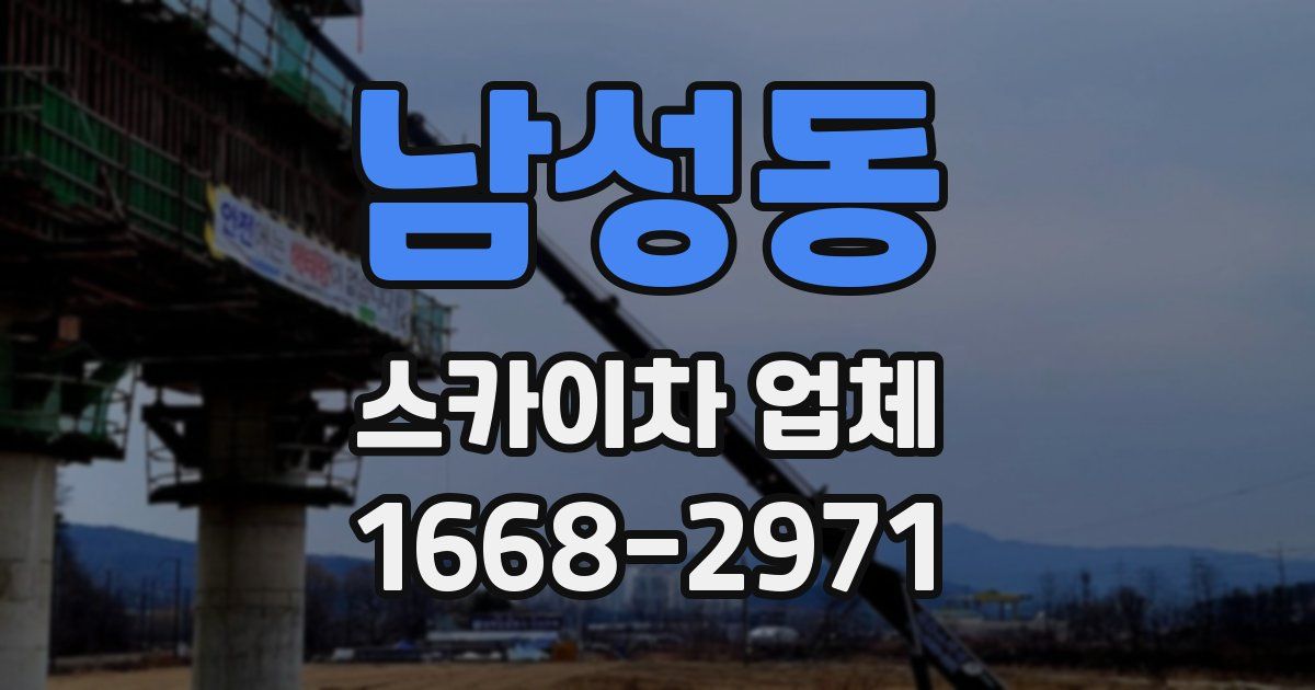 남성동 스카이차 업체