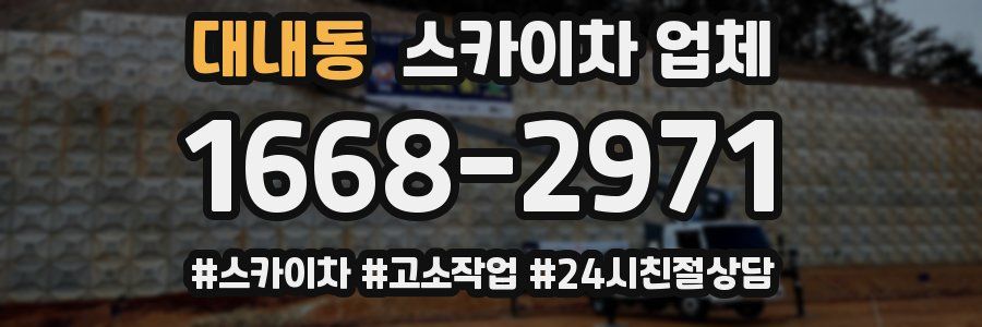 대내동 스카이차 업체