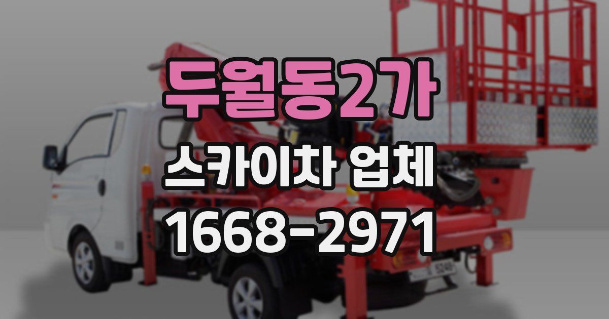 두월동2가 스카이차 업체