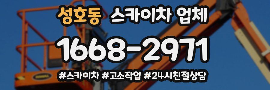 성호동 스카이차 업체