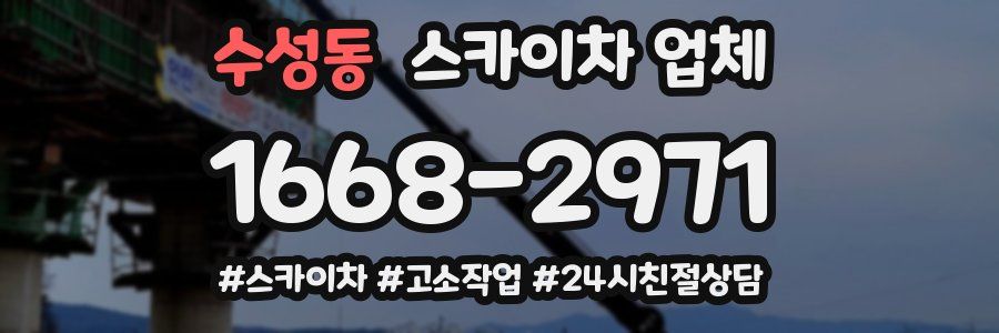 수성동 스카이차 업체