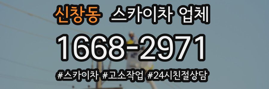 신창동 스카이차 업체