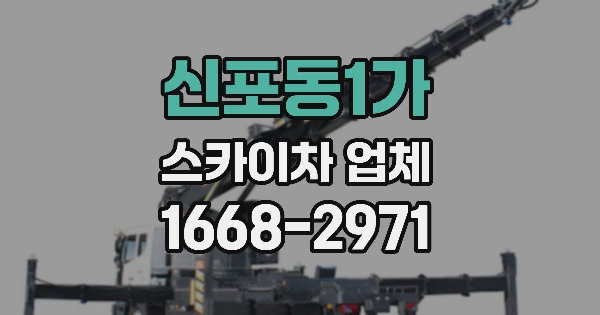 신포동1가 스카이차 업체