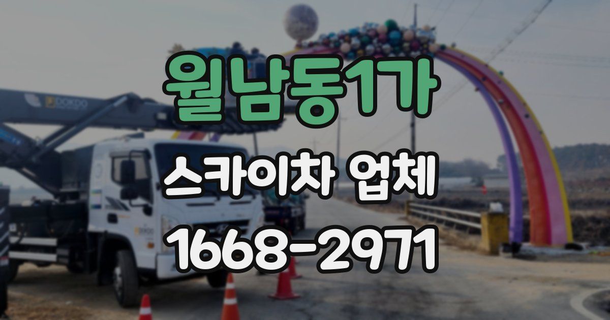 월남동1가 스카이차 업체