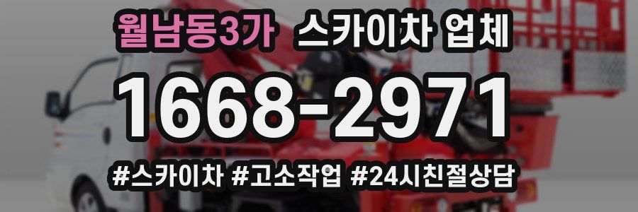 월남동3가 스카이차 업체