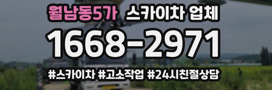 월남동5가 스카이차 업체