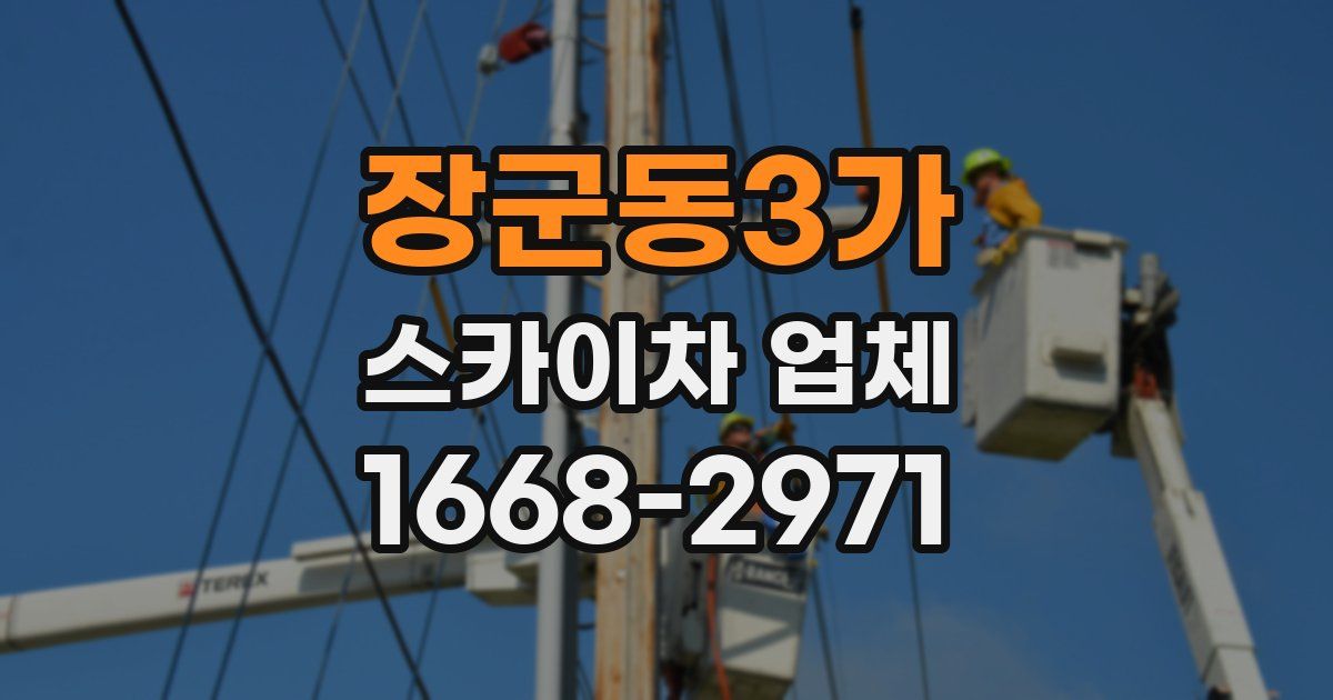 장군동3가 스카이차 업체
