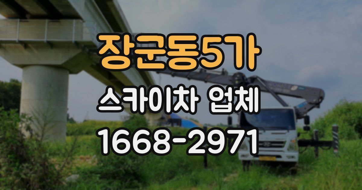 장군동5가 스카이차 업체
