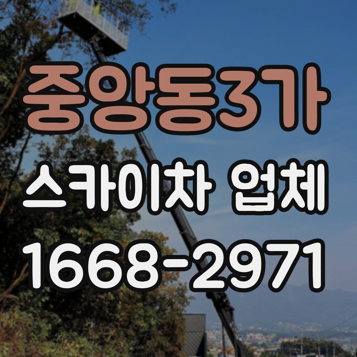중앙동3가 스카이차 업체