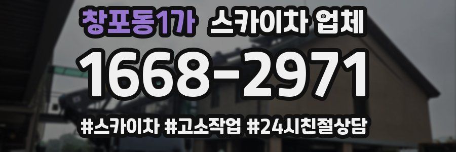 창포동1가 스카이차 업체