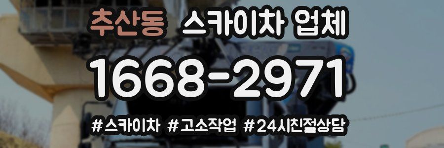 추산동 스카이차 업체