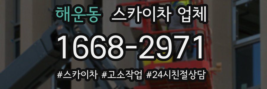 해운동 스카이차 업체