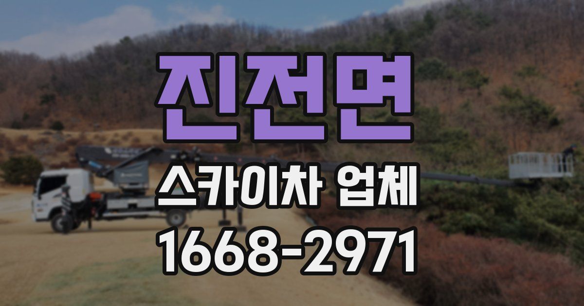 진전면 스카이차 업체