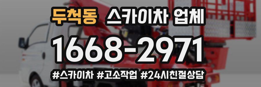 두척동 스카이차 업체
