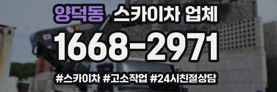 양덕동 스카이차 업체