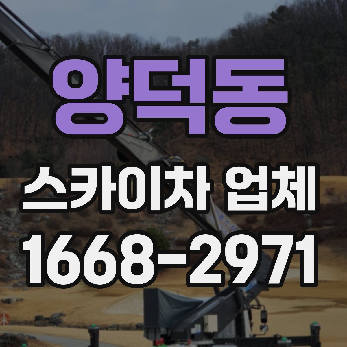 양덕동 스카이차 업체
