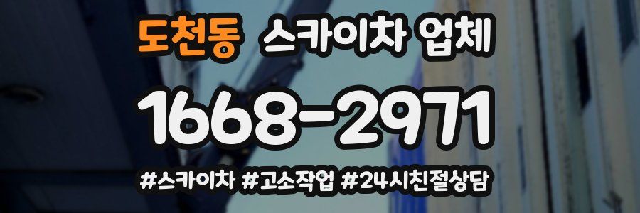도천동 스카이차 업체