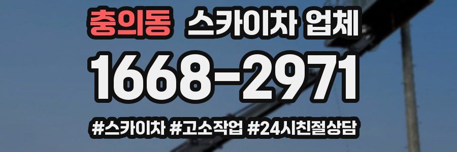 충의동 스카이차 업체