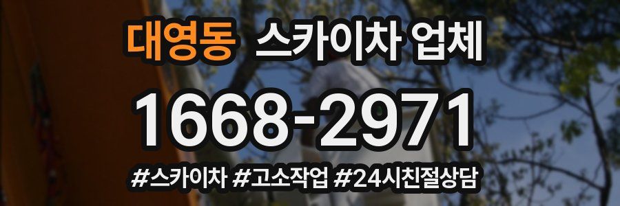대영동 스카이차 업체