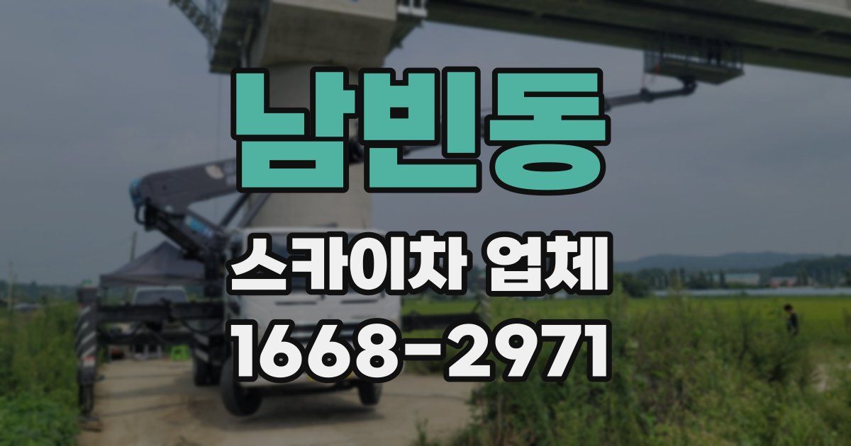 남빈동 스카이차 업체