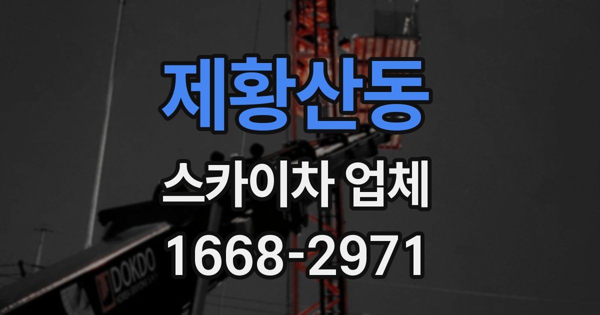 제황산동 스카이차 업체