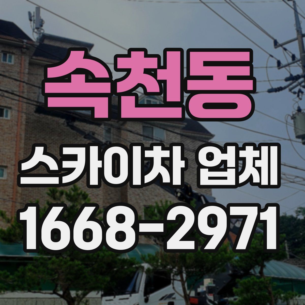 속천동 스카이차 업체