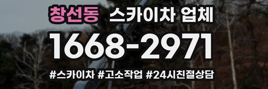 창선동 스카이차 업체