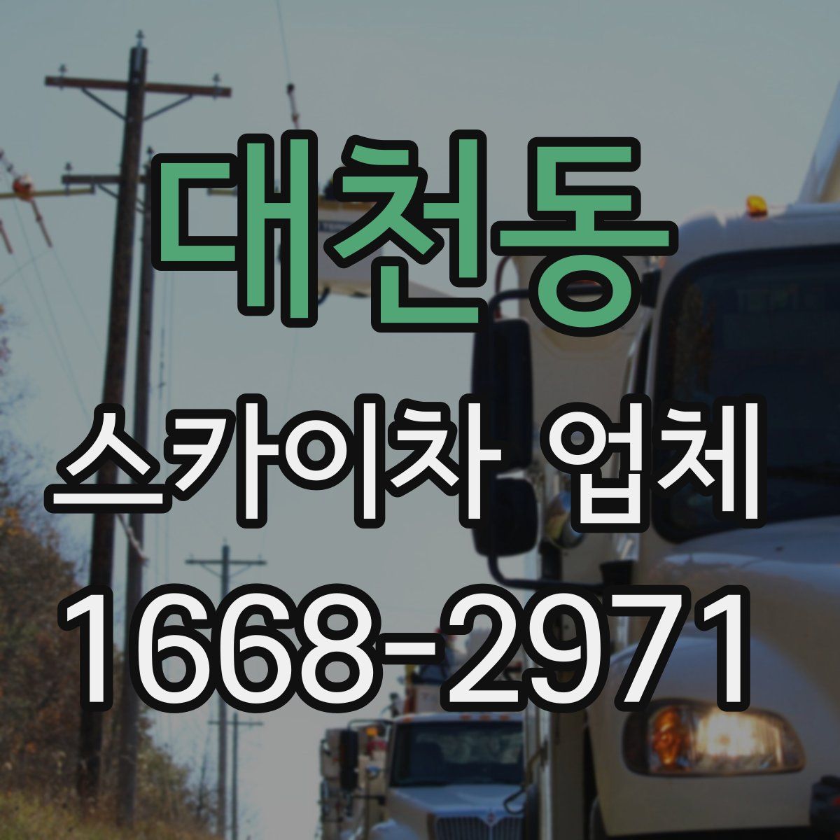 대천동 스카이차 업체