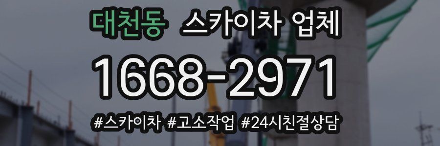 대천동 스카이차 업체